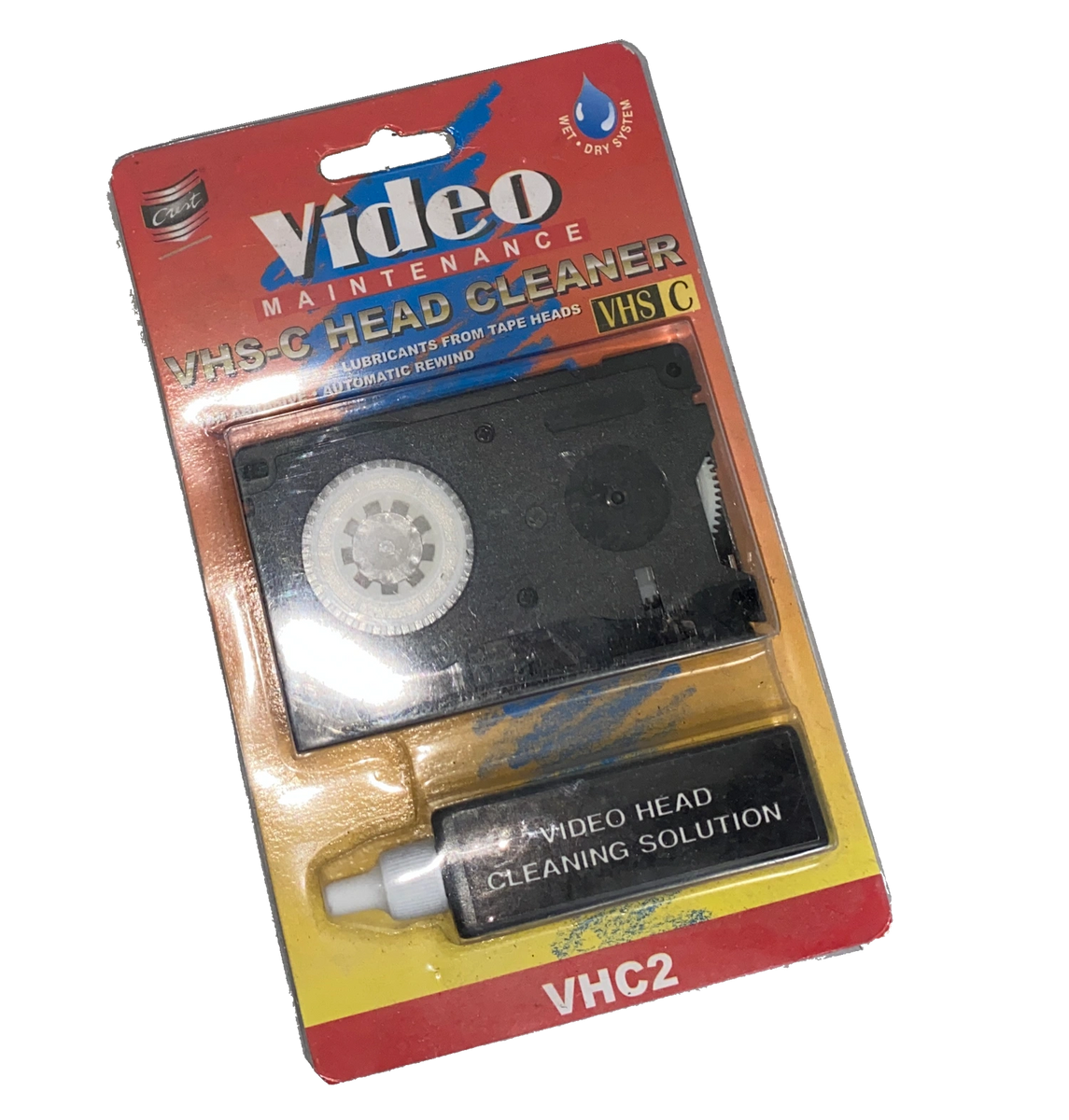 N.O.S. VHSC Camcorder Wet Head Cleaning Tape
